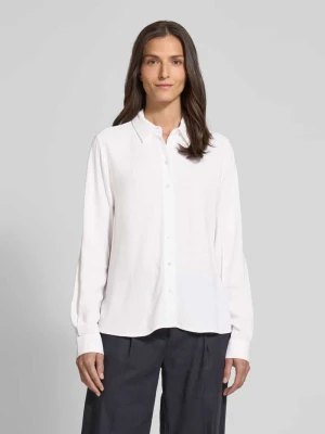 Bluzka o kroju regular fit z mieszanki wiskozy i lnu model ‘VIVA’ Selected Femme