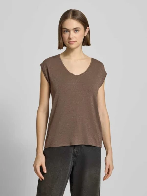 Bluzka o kroju regular fit z mieszanki wiskozy model ‘BILLO’ Pieces