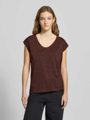 Bluzka o kroju regular fit z mieszanki wiskozy model ‘BILLO’ Pieces