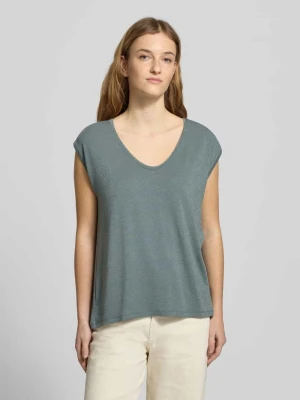 Bluzka o kroju regular fit z mieszanki wiskozy model ‘BILLO’ Pieces