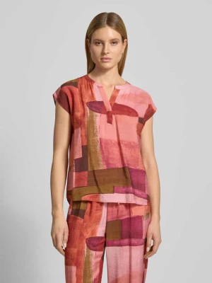 Bluzka o kroju regular fit z mieszanki wiskozy model 'Catania' Soyaconcept