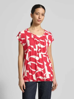 Bluzka o kroju regular fit z Mieszanki wiskozy model 'Minou' ZABAIONE