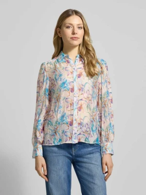 Bluzka o kroju regular fit z mieszanki wiskozy z kwiatowym wzorem Christian Berg Woman Selection