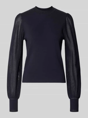 Bluzka o kroju regular fit z mieszanki wiskozy ze stójką Zero