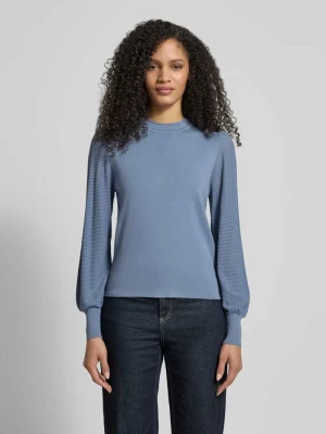 Bluzka o kroju regular fit z mieszanki wiskozy ze stójką Zero