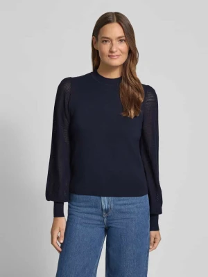 Bluzka o kroju regular fit z mieszanki wiskozy ze stójką Zero