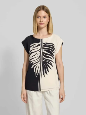 Bluzka o kroju regular fit z motywem w kontrastowym kolorze s.Oliver BLACK LABEL