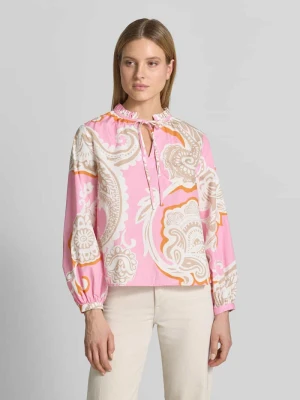 Bluzka o kroju regular fit z nadrukiem paisley na całej powierzchni Emily Van den Bergh