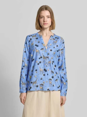 Bluzka o kroju regular fit z nadrukiem z motywem na całej powierzchni model 'Vince' Smith and Soul