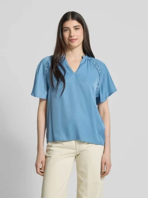 Bluzka o kroju regular fit z obszyciem koronką model ‘HACCA’ b.Young