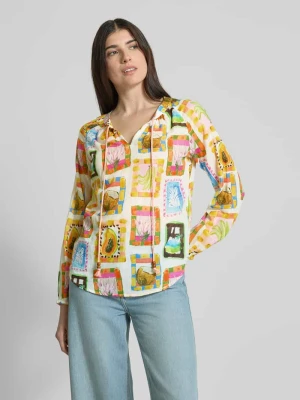 Bluzka o kroju regular fit z okrągłym dekoltem Emily Van den Bergh