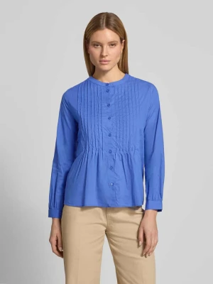 Bluzka o kroju regular fit z okrągłym dekoltem i zakładkami milano italy