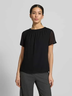 Bluzka o kroju regular fit z półprzejrzystymi rękawami s.Oliver BLACK LABEL