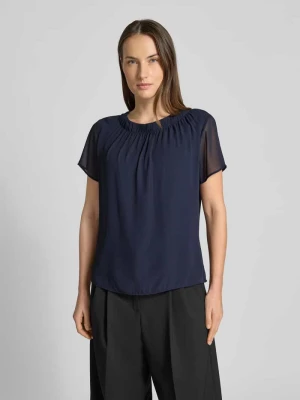 Bluzka o kroju regular fit z półprzejrzystymi rękawami s.Oliver BLACK LABEL