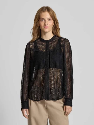 Bluzka o kroju regular fit z przezroczystej koronki model ‘REBA’ Only
