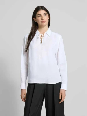Bluzka o kroju regular fit z ramii z wykładanym kołnierzem Marc Cain