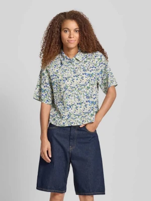 Bluzka o kroju regular fit z rękawem o dł. 1/2 i wzorem na całej powierzchni Marc O'Polo DENIM