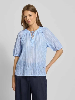 Bluzka o kroju regular fit z rękawem o dł. 1/2 model ‘El44vi’ ZABAIONE