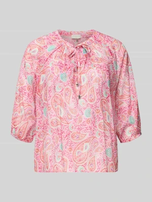 Bluzka o kroju regular fit z rękawem o dł. 3/4 milano italy