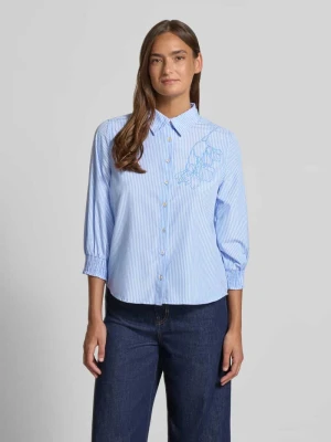 Bluzka o kroju regular fit z rękawem o dł. 3/4 model 'EVALINA' FREE/QUENT