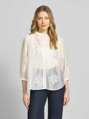 Bluzka o kroju regular fit z rękawem o dł. 3/4 model 'FAVIOLA FANCY' 0039 italy