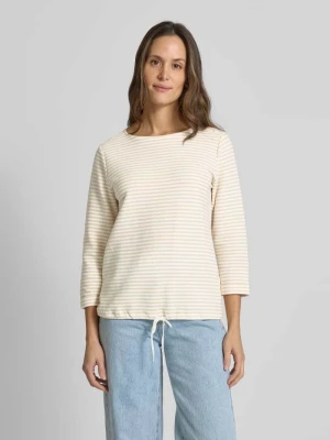 Bluzka o kroju regular fit z rękawem o dł. 3/4 z mieszanki bawełny Tom Tailor