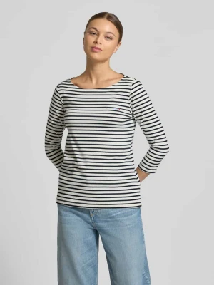 Bluzka o kroju regular fit z rękawem o dł. 3/4 z mieszanki bawełny Tom Tailor