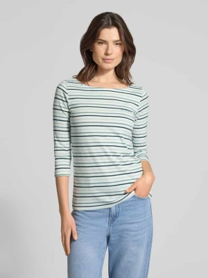 Bluzka o kroju regular fit z rękawem o dł. 3/4 z mieszanki bawełny Tom Tailor