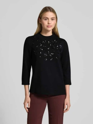 Bluzka o kroju regular fit z rękawem o dł. 3/4 z mieszanki wiskozy s.Oliver BLACK LABEL