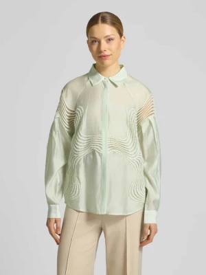 bluzka o kroju regular fit z ukrytą listwą guzikową model 'MOLLY' Copenhagen Muse