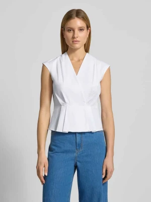 Bluzka o kroju regular fit z ułożonymi fałdami model 'Bazar' Marella
