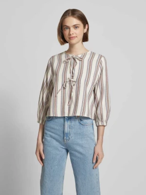 Bluzka o kroju regular fit z wiązaniem Marc O'Polo DENIM