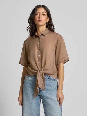 Bluzka o kroju regular fit z wiązanym detalem Christian Berg Woman