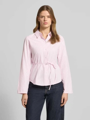 Bluzka o kroju regular fit z wiązanym paskiem model 'CARO' JJXX