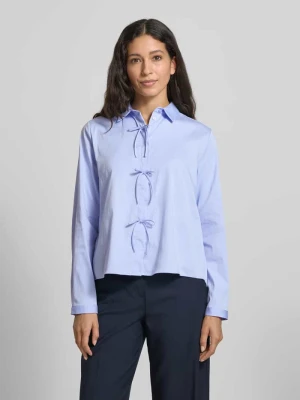 Bluzka o kroju regular fit z wiązanymi aplikacjami milano italy