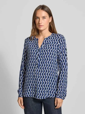Bluzka o kroju regular fit z wiskozy z dekoltem w serek Christian Berg Woman