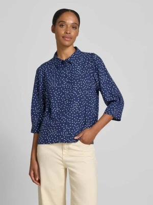 Bluzka o kroju regular fit z wiskozy z rękawem o dł. 3/4 model 'Bono' LOLLYS LAUNDRY
