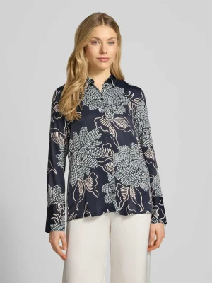 Bluzka o kroju regular fit z wiskozy z wzorem na całej powierzchni Eterna