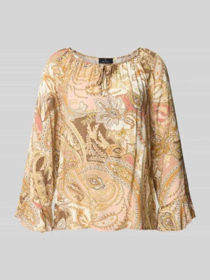 Bluzka o kroju regular fit z wiskozy ze wzorem paisley monari