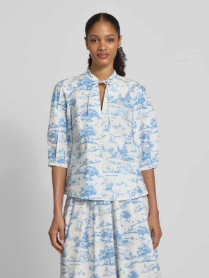 Bluzka o kroju regular fit z wycięciem w kształcie łezki Christian Berg Woman Selection