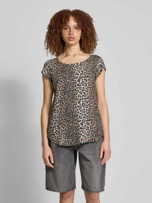 Bluzka o kroju regular fit z wycięciem w kształcie łezki, model "NOVA" Only