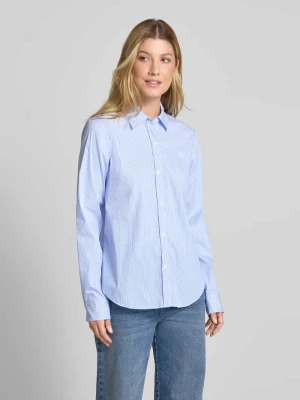 Bluzka o kroju regular fit z wyhaftowanym logo HUGO