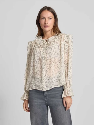 Bluzka o kroju regular fit z wykładanym kołnierzem model ‘PETRA’ Vero Moda