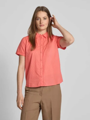 Bluzka o kroju regular fit z wykładanym kołnierzem model ‘TUTTY’ Vila