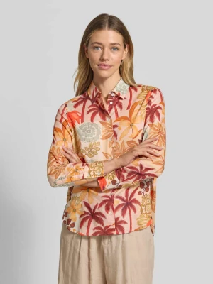 bluzka o kroju regular fit z wzorem na całej powierzchni Christian Berg Woman