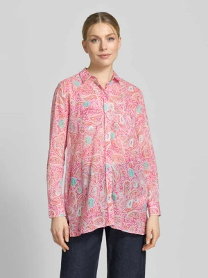 bluzka o kroju regular fit z wzorem na całej powierzchni milano italy