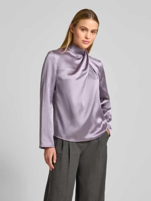 Bluzka o kroju regular fit ze stójką i długim rękawem Jake*s Collection