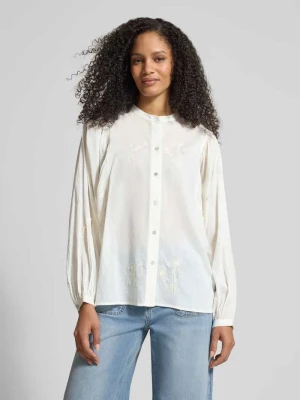 Bluzka o kroju regular fit ze stójką i haftami JAKE*S STUDIO WOMAN