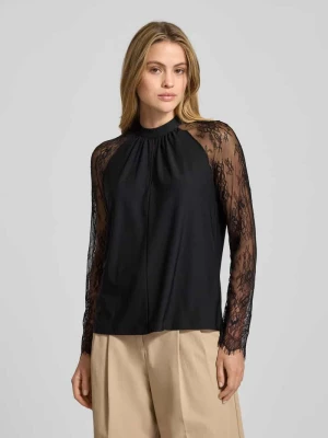 Bluzka o kroju regular fit ze stójką model ‘MILLA’ Vero Moda