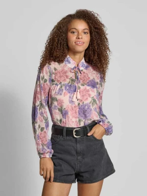 Bluzka o kroju regular fit ze wzorem na całej powierzchni model ‘DINA’ Only